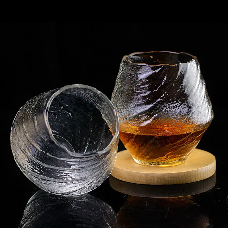 Japanese Handmade Hammered Whiskey Glass Heat-Resistant Juice Cup Liquor XO Whisky Crystal Wine Cognac Brandy Snifter
